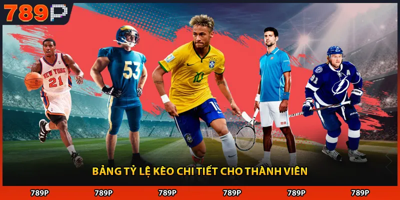 Bảng tỷ lệ kèo chi tiết cho thành viên